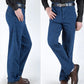 Men's High Waist Straight Cut Jeans