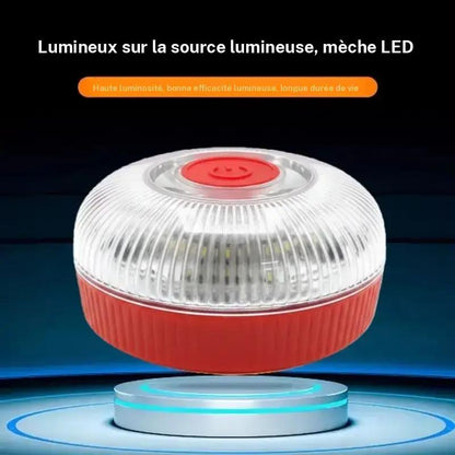 Stroboskopowa lampa ostrzegawcza V16 z mocnym magnesem u podstawy baterii