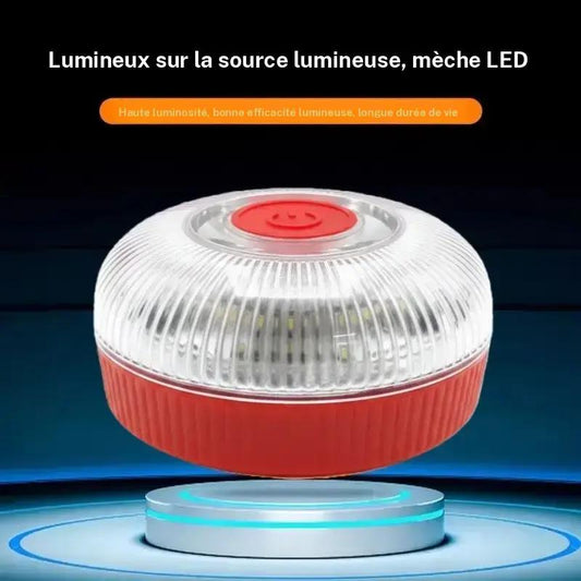 Stroboskopowa lampa ostrzegawcza V16 z mocnym magnesem u podstawy baterii