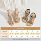 Anti-skid Soft Sole Rhinestone Wedge Heel Sandals