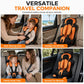 👶🛡️ 50% ZNIŻKI! 🚙 Przenośny fotelik samochodowy dla dziecka – bawełna i poliester, lekki i pięciopunktowa uprząż.