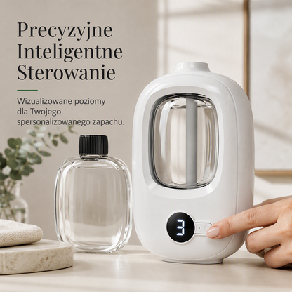 🎶 Automatyczny dyfuzor aromaterapeutyczny 🌿✨ | Rozpylanie ultradźwiękowe · Natrysk z czasem · Inteligentny wyświetlacz · Montaż ścienny i na blacie