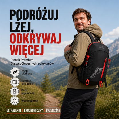 Składany, wodoodporny plecak kempingowy