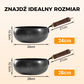 🍳 Ultralekka, niepowlekana, gruba żeliwna patelnia nieprzywierająca