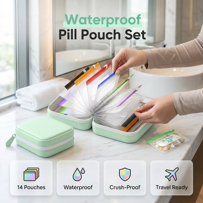 💊 Torebka na tabletki A8 – 50% ZNIŻKI! OFERTA LIMITOWANA!Wodoodporna, odporna na ugięcia i kompaktowa – idealna do przechowywania leków, witamin i suplementów w podróży i na co dzień. 💖✨
