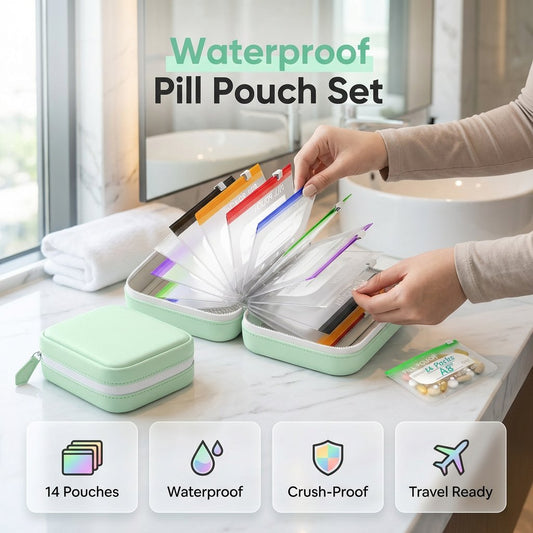 💊 Torebka na tabletki A8 – 50% ZNIŻKI! OFERTA LIMITOWANA!Wodoodporna, odporna na ugięcia i kompaktowa – idealna do przechowywania leków, witamin i suplementów w podróży i na co dzień. 💖✨