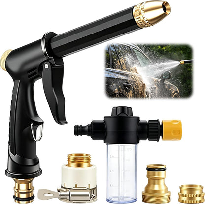 💪 OSTATNI DZIEŃ! KUP 2, OTRZYMAJ 1 GRATIS!! 🏆 JetSmart™ Ulepszona wysokociśnieniowa pistolet wodny 💦 Ergonomiczny uchwyt • Dysza • Wąż w zestawie – Mocne mycie samochodu 🚗 Podlewanie ogrodu 🌻 Łatwy w użyciu! 👍