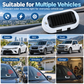 🚗🚨✨Kompaktowa solarna antywłamaniowa lampa LED z migającym światłem