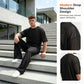 Dwuczęściowy zestaw dla mężczyzn: T-shirt + szerokie spodnie 👖