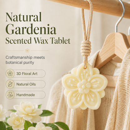 Wisząca woskowa tabletka zapachowa o zapachu gardenii 🌸