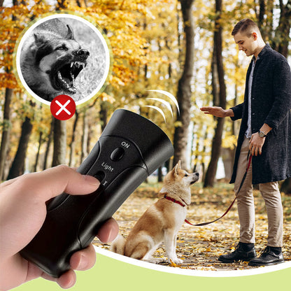 🐶 Kompaktowy przenośny ultradźwiękowy odstraszacz psów
