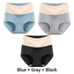 3pcs Women's High Waisted Breathable Antibacterial Soft Underwear