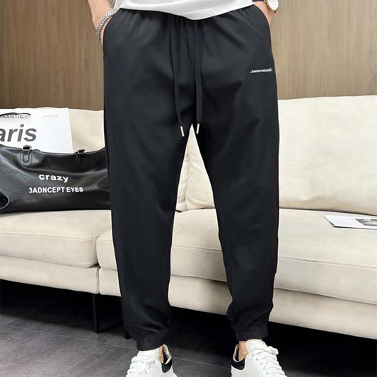 Summer Breathable Sweatpants with Drawstring