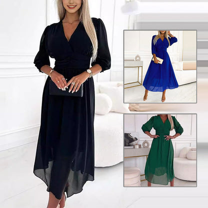 💕Women's V-neck Lightweight Chiffon Dresses💕