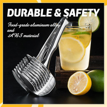 🍋50% ZNIŻKI TERAZ! Kreatywne narzędzie kuchenne do krojenia w plasterki, ręczna krajalnica ze stopu aluminium dopuszczonego do kontaktu z żywnością, szybki uchwyt do krojenia cytryn, pomidorów, cebuli oraz miękkich owoców i warzyw