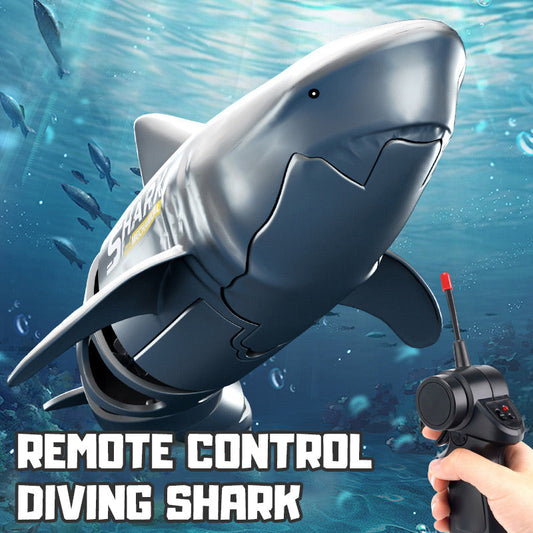 🦈 50% ZNIŻKI TERAZ! 🌊 Zabawka-rekin nurkujący zdalnie sterowany – Realistyczne pływanie i wodoodporny – Interaktywny prezent do basenu i kąpieli dla dzieci 🎁