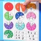 🏅Magnetyczna książeczka edukacyjna - Puzzle ułamkowe Montessori