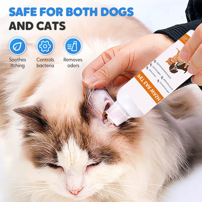 🐾 KUP 2, A TRZECI OTRZYMASZ GRATIS! ✨ Środek do czyszczenia uszu zwierząt domowych – delikatna formuła z kojącym aloesem dla psów i kotów, zapobiega infekcjom i nieprzyjemnemu zapachowi 🌿👂