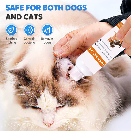 🐾 KUP 2, A TRZECI OTRZYMASZ GRATIS! ✨ Środek do czyszczenia uszu zwierząt domowych – delikatna formuła z kojącym aloesem dla psów i kotów, zapobiega infekcjom i nieprzyjemnemu zapachowi 🌿👂
