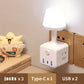 Fjärrstyrd LED-lampa med USB-adapter