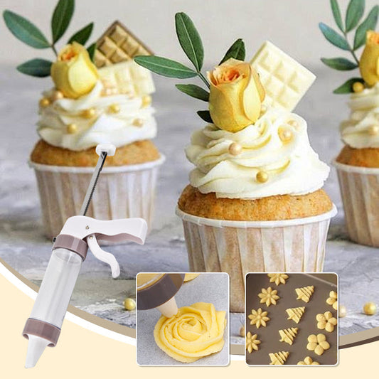 Pistolet do wyciskania kremu z prasą do ciastek