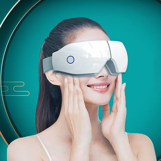 Podgrzewany masażer do oczu z akupresurą dla relaksu