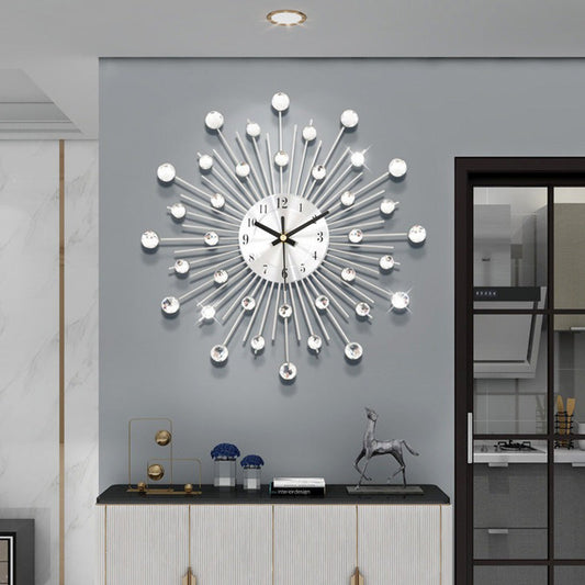 ✨🕰️ 50% zniżki ⚡ Kreatywny Kryształkowy Zegar Ścienny – Cichy, Minimalistyczny Luksus do Salonu, Jadalni i Przedpokoju! 💎🏡