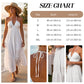 💞Długa sukienka maxi typu halter z odsłoniętymi plecami i warstwową spódnicą