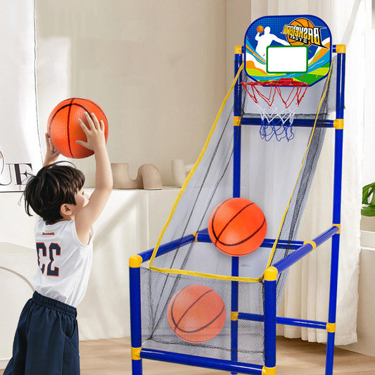 ⏰TERAZ 50% ZNIŻKI!⛹️Szybka wysyłka 🚚💨Gra zręcznościowa dla dzieci w koszykówkę halową z 4 piłkami🏀