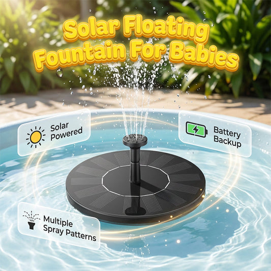 Pływająca fontanna zasilana energią słoneczną z oświetleniem LED