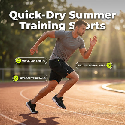 🧊 Letnie szybkoschnące szorty sportowe dla mężczyzn