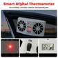 🚗 Wentylator wywiewny do samochodu na energię słoneczną – podwójna wentylacja turbo z wyświetlaczem temperatury ☀️