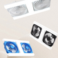 Nowoczesna lampa sufitowa LED 2‑w‑1 z wentylatorem