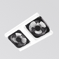 Nowoczesna lampa sufitowa LED 2‑w‑1 z wentylatorem