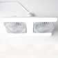 Nowoczesna lampa sufitowa LED 2‑w‑1 z wentylatorem