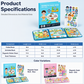 Magnetyczna książeczka cichej zabawy dla dzieci – składana układanka ze scenami. Wczesna zabawka edukacyjna dla chłopców i dziewczynek.