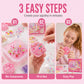 🧁 Zestaw DIY do robienia zabawki sensorycznej "Smażony Lód" z wzorem kocich łapek dla dzieci