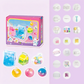 🧁 Zestaw DIY do robienia zabawki sensorycznej "Smażony Lód" z wzorem kocich łapek dla dzieci