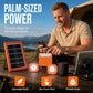 💥 50% zniżki! ☀️ Przenośny system zasilania słonecznego – panel 4 W, akumulator 2400 mAh, Typ-C/USB/DC. W zestawie 2 lampy LED. Wodoodporny, wstrząsoodporny. Na kemping i sytuacje awaryjne 🛡️