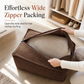 🛋️🧶 Boho pokrowiec na pufę‑pouf do przechowywania – wypełnij ubraniami i kocami, wytrzymuje do 100 kg, pralny canvas. Porządek i przytulność! 🏠✅