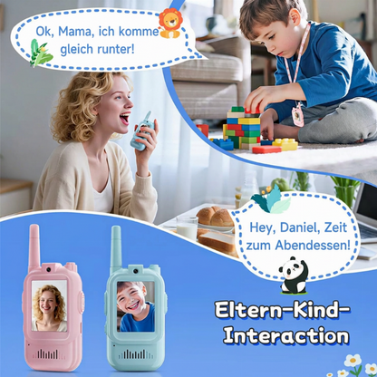 📹 Kids Video Walkie Talkies – Czat wideo na żywo i 3 zabawne efekty głosowe