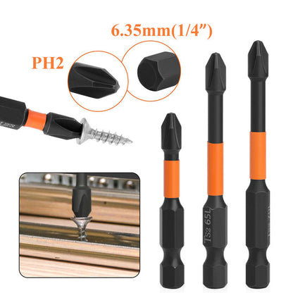 hot sale🔥Pousbo® Magnetic Cross Impact Screwdriver Bits Set